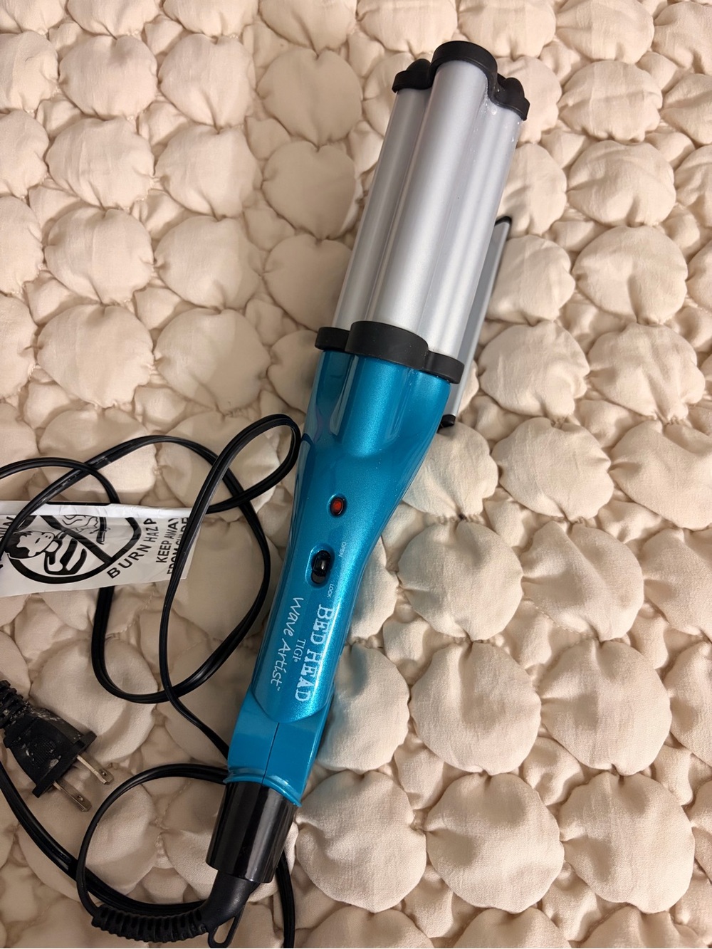 BedHead Teal and Silver Triple Barrel Waver